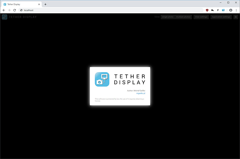 Tether Display in web browser